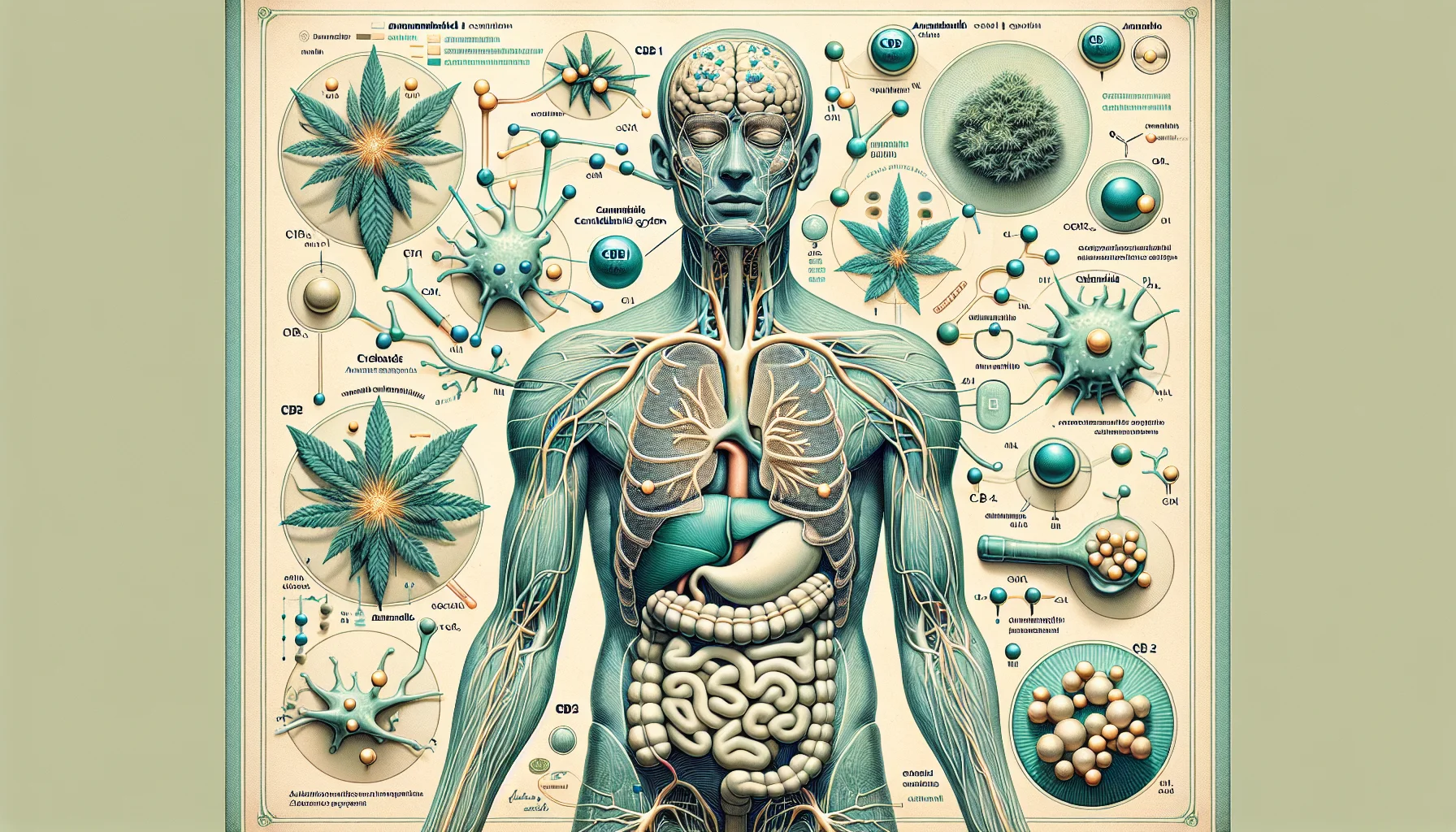 Schema del sistema endocannabinoide